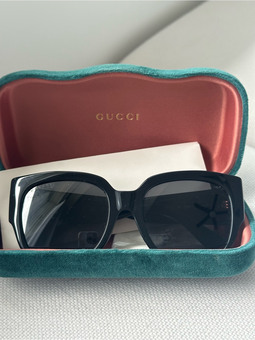 Gucci Black Oversized Square Sunglasses